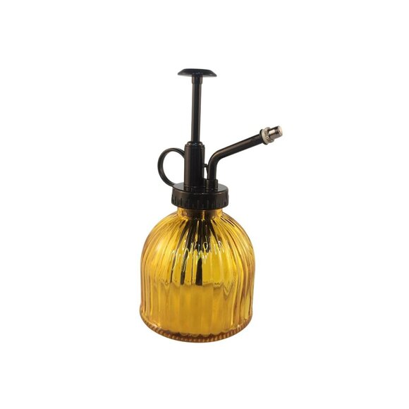 Yellow Gold Glass Mister Spray Bottle With Pump works for Plant , Hair, Crafts 6 - Picture 8 of 8